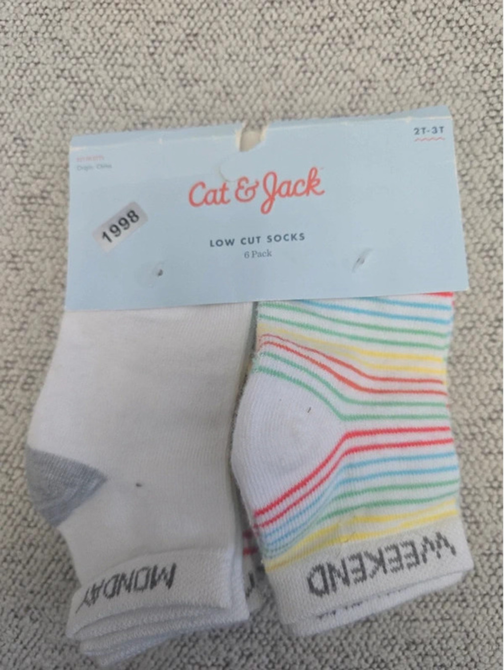 2t/3t brand new socks from target item 1998 bin 19